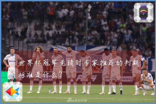 世界杯冠军竞猜时专家推荐的判断标准是什么？