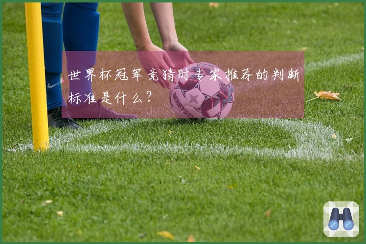 世界杯冠军竞猜时专家推荐的判断标准是什么？